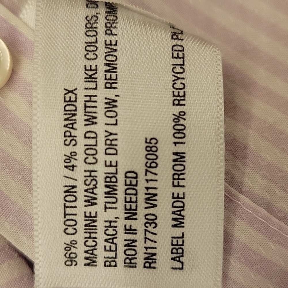 Goodfellow & CO Long-sleeved Button-down Striped Shirt, M - Picture 12 of 12